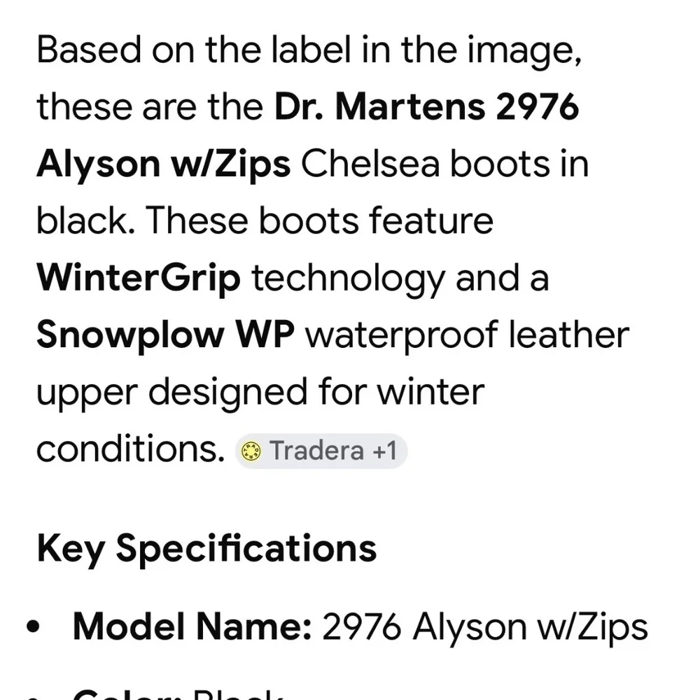 Dr. Martens 2976 Alyson w/zips US size 7, EU38, UK 5 - Picture 3 of 6